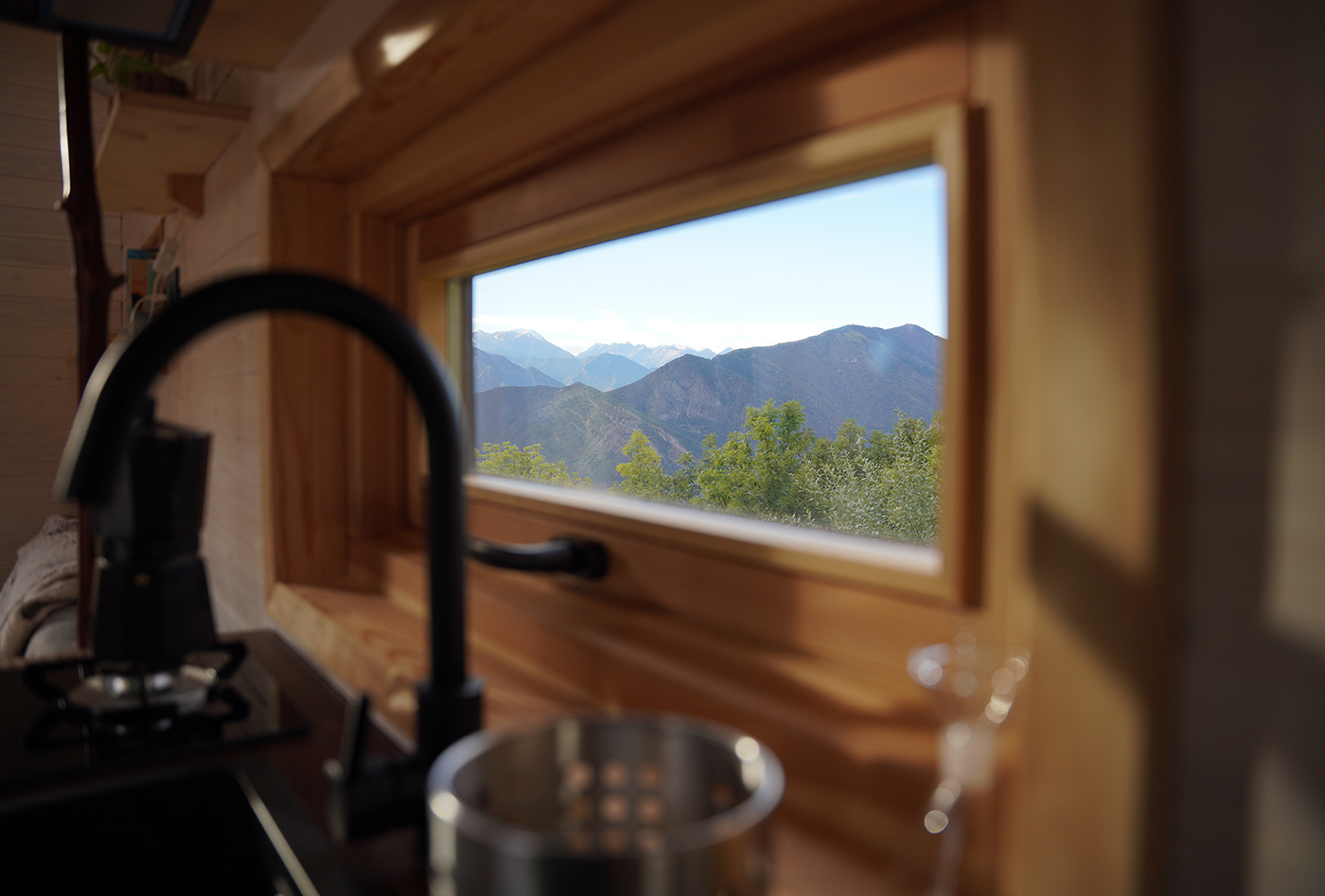 El taller Tiny vistas al monte